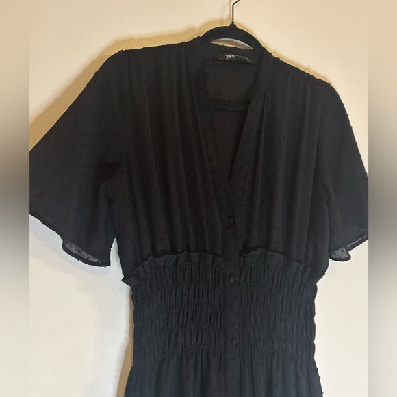 Black Midi Dress- Zara - Picture 2 of 6